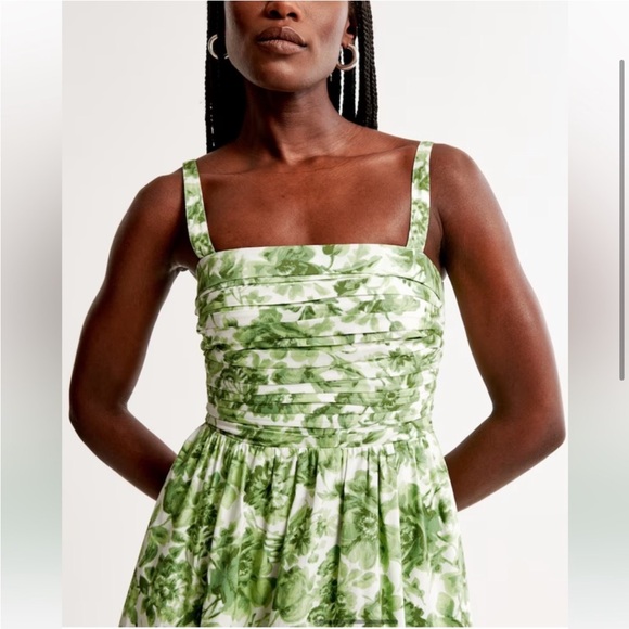 Abercrombie & Fitch Emerson Poplin Midi Dress - Picture 2 of 16